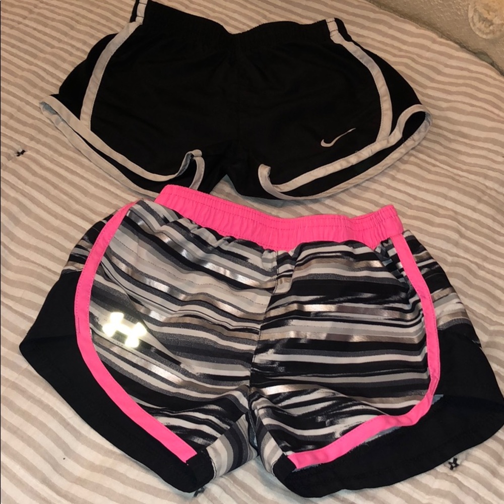 Pair of girls athletic shorts